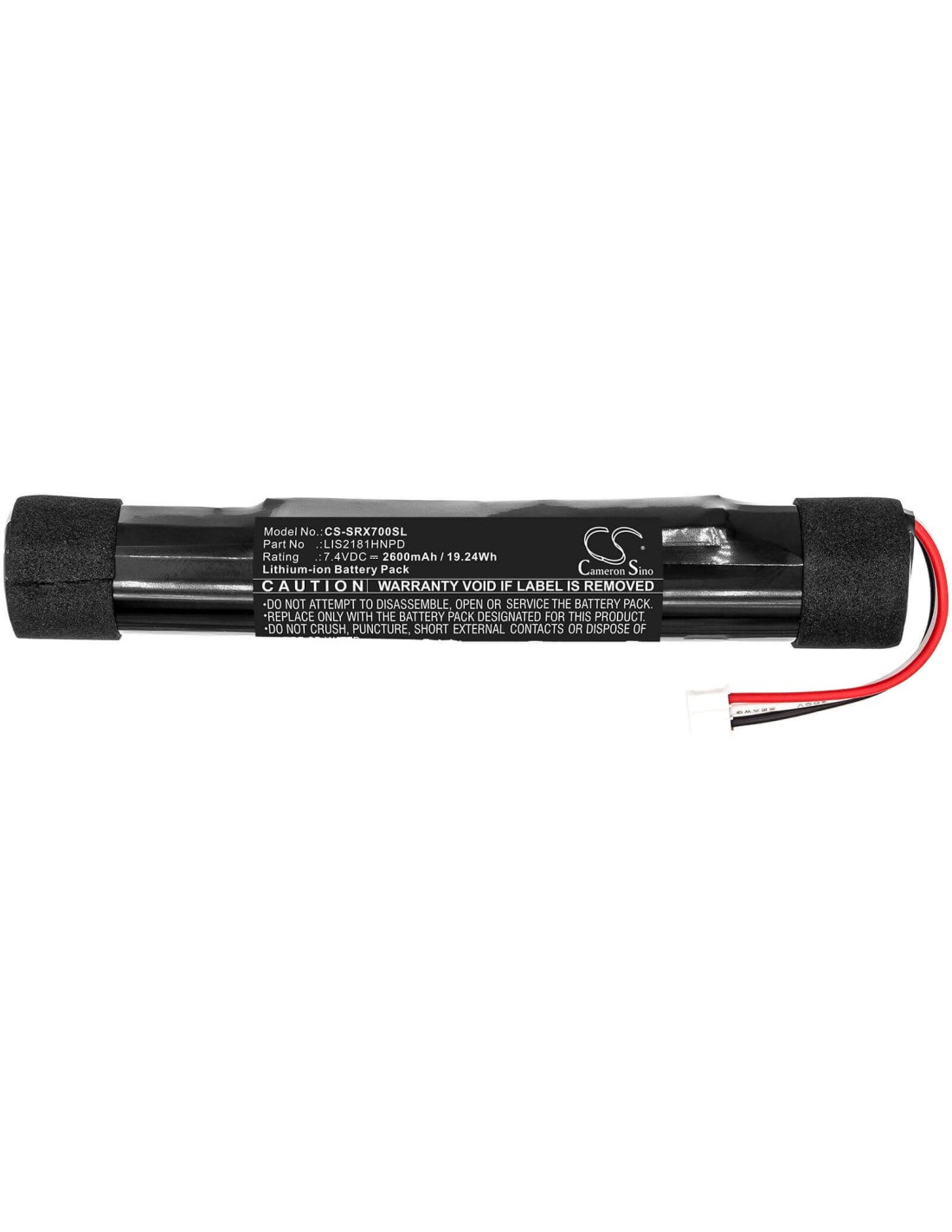 Battery for Sony, Srs-x7 7.4V, 2600mAh - 19.24Wh