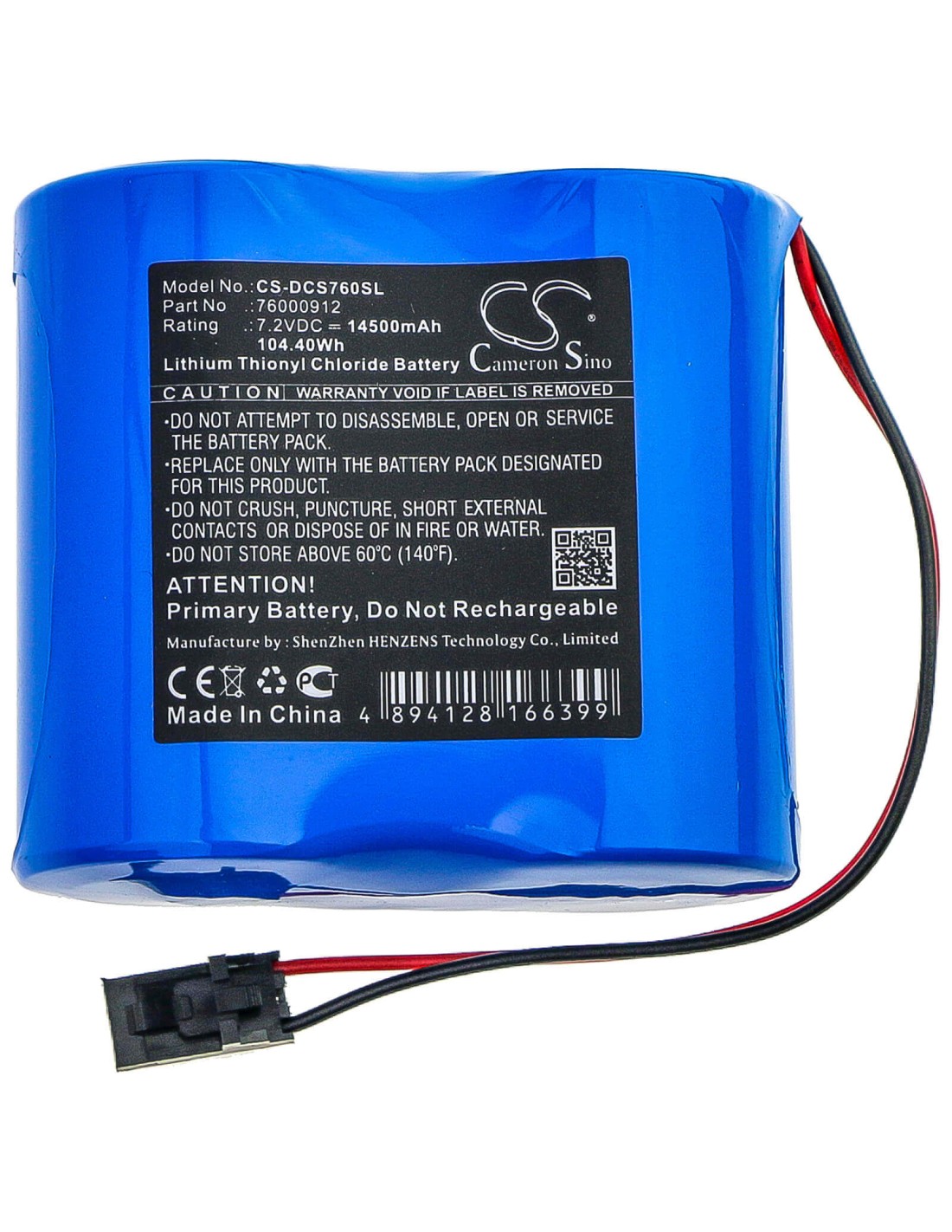 Battery for Digi, Connect Sensor+ 7.2V, 14500mAh - 104.40Wh