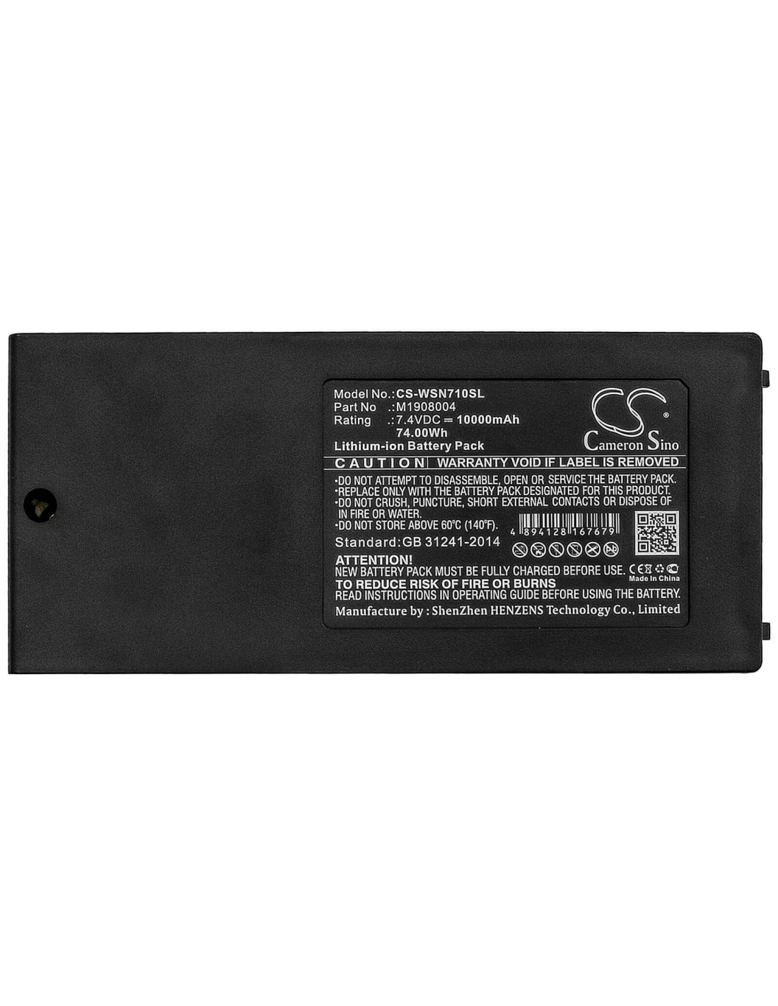 Battery for Owon, Mso7062td, Mso7062td-v, Mso7102td 7.4V, 10000mAh - 74.00Wh
