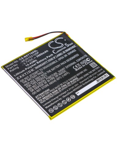 Battery for Nextbook, Ares 8a, Nx16a8116kpk 3.7V, 3900mAh - 14.43Wh