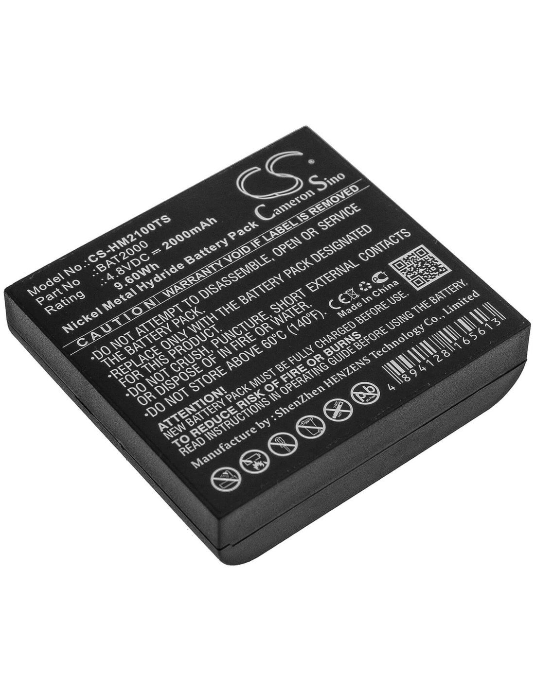 Battery for Hme, Com 2000 4.8V, 2000mAh - 9.60Wh