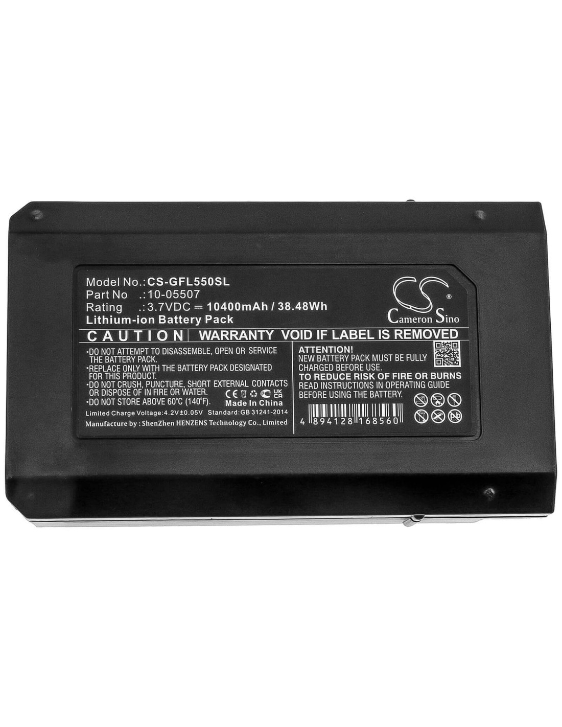 Battery for Geo-fennel, Fl 500, Fl 550, Flg 500 3.7V, 10400mAh - 38.48Wh