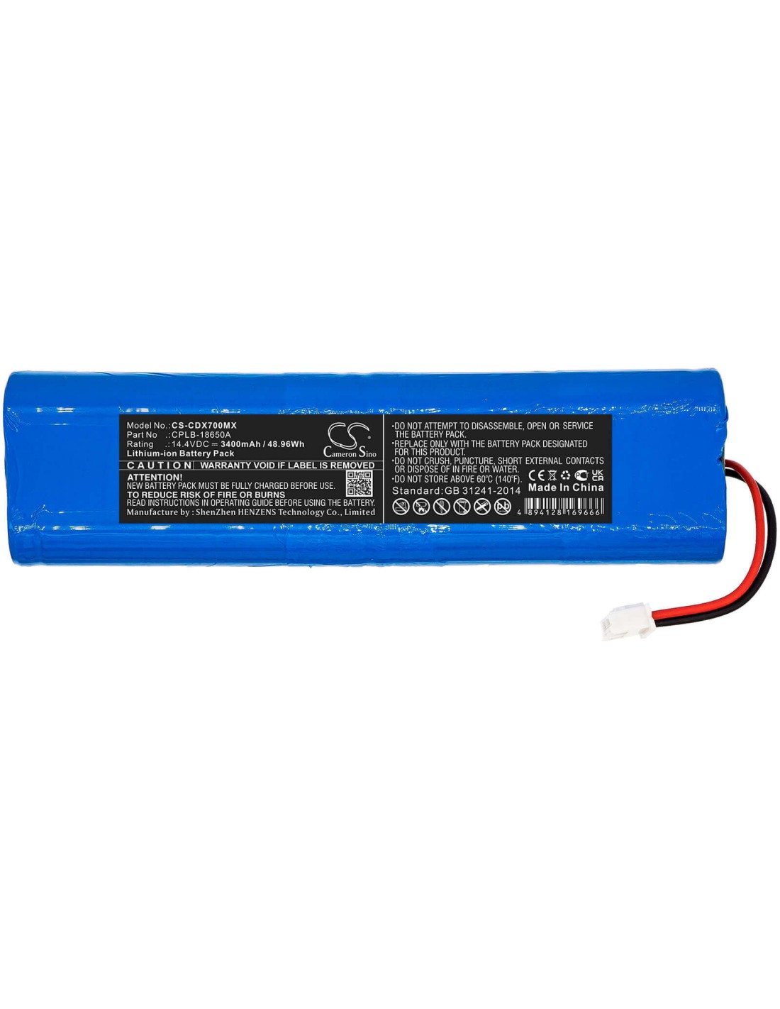 Battery for Creative, Deluxe-70 14.4V, 3400mAh - 48.96Wh