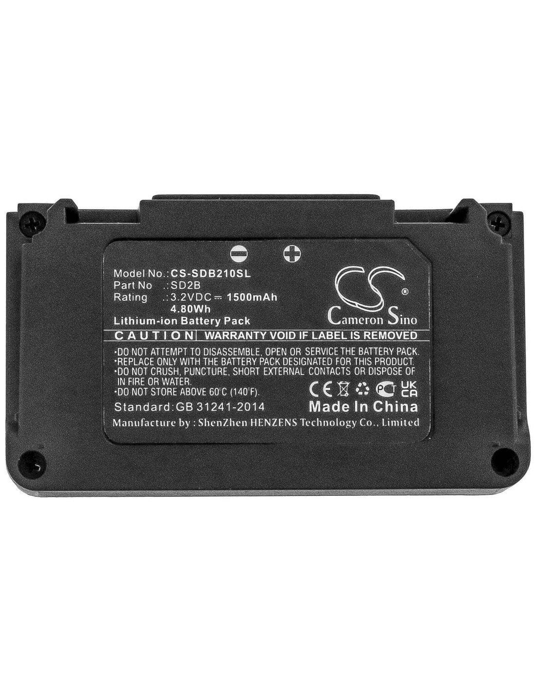 Battery for Sony, D21, D22, D25 3.2V, 1500mAh - 4.80Wh