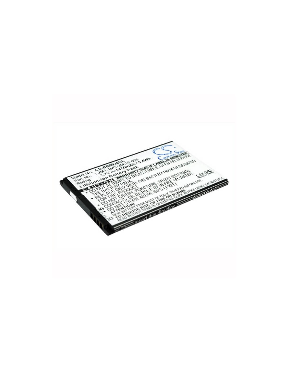Battery for Blackberry, Bold 9900, Bold 9930, Bold Touch 9900 3.7V, 1450mAh - 5.4Wh