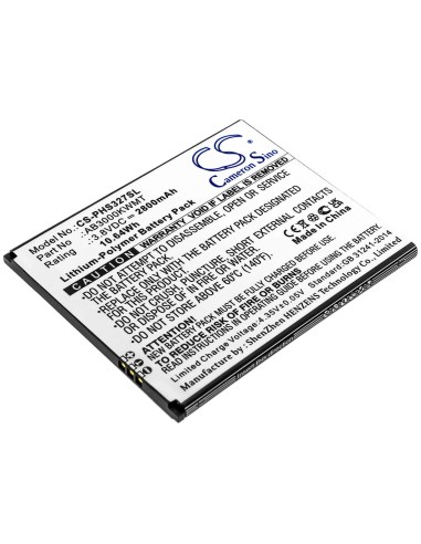 Battery for Philips, Cts327, Xenium S327 3.8V, 2800mAh - 10.64Wh