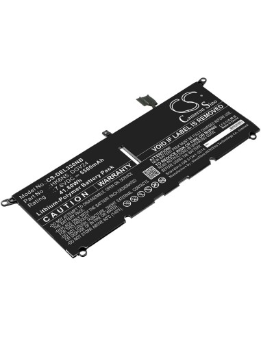 Battery for Dell, Inspiron 13 5000 5390, Inspiron 13 5390, Inspiron 13-5390-d1305l 7.6V, 5500mAh - 41.80Wh