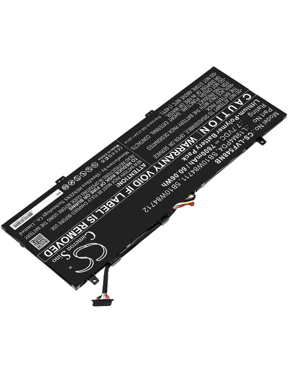 Battery for Lenovo, Flex 5g, Flex 5g-14q8cx05(81xe/82ak) 7.7V, 7800mAh - 60.06Wh