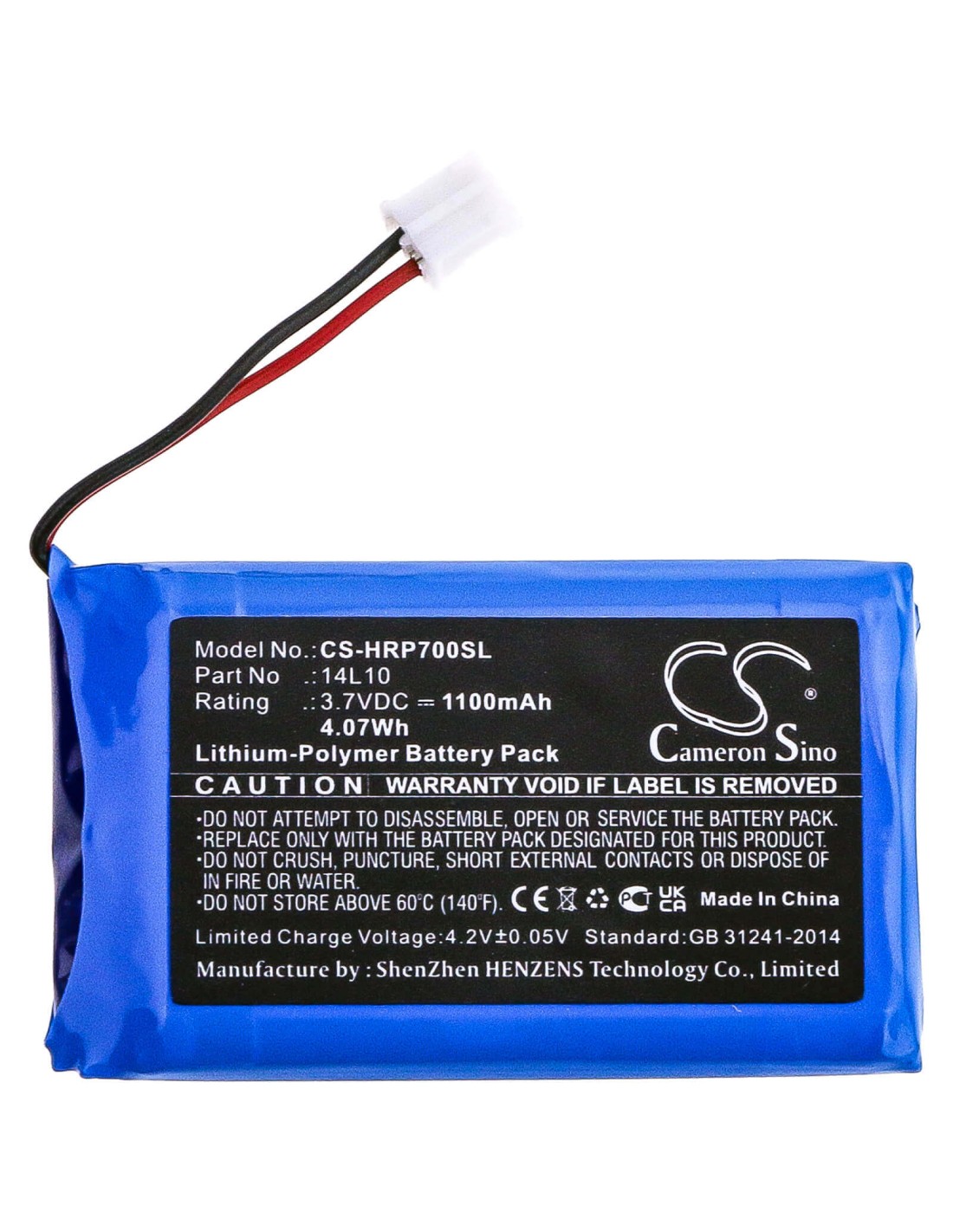 Battery for Hairmax, Pr7-v01, Prima 7, Prima 9 3.7V, 1100mAh - 4.07Wh