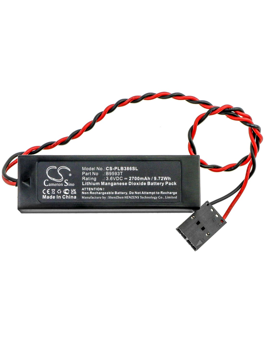 Battery for Micro Express, 286/12sl 3.6V, 2700mAh - 9.72Wh