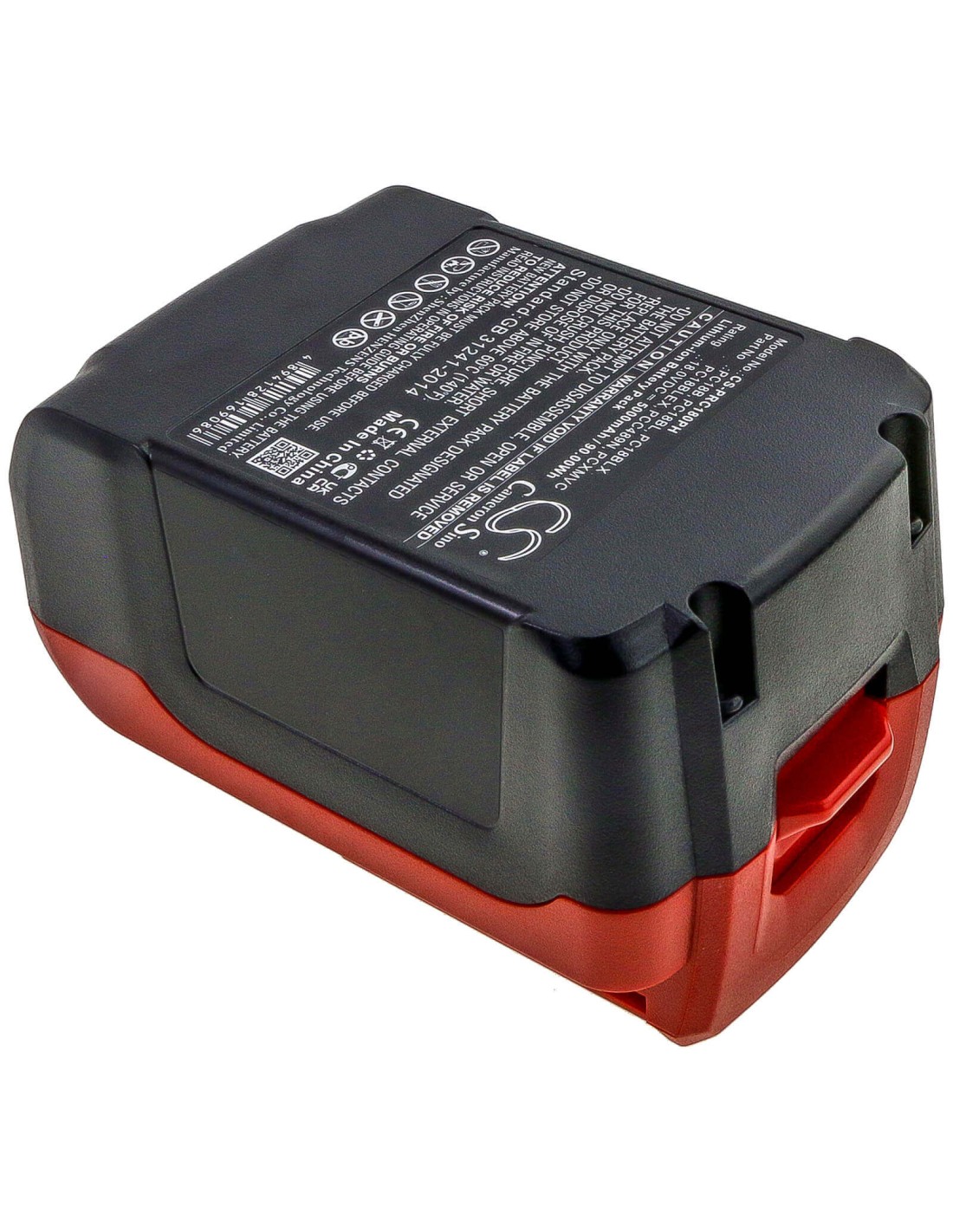 Battery for Porter Cable, Pc1800d, Pc1800l, Pc1800rs 18V, 5000mAh - 90.00Wh