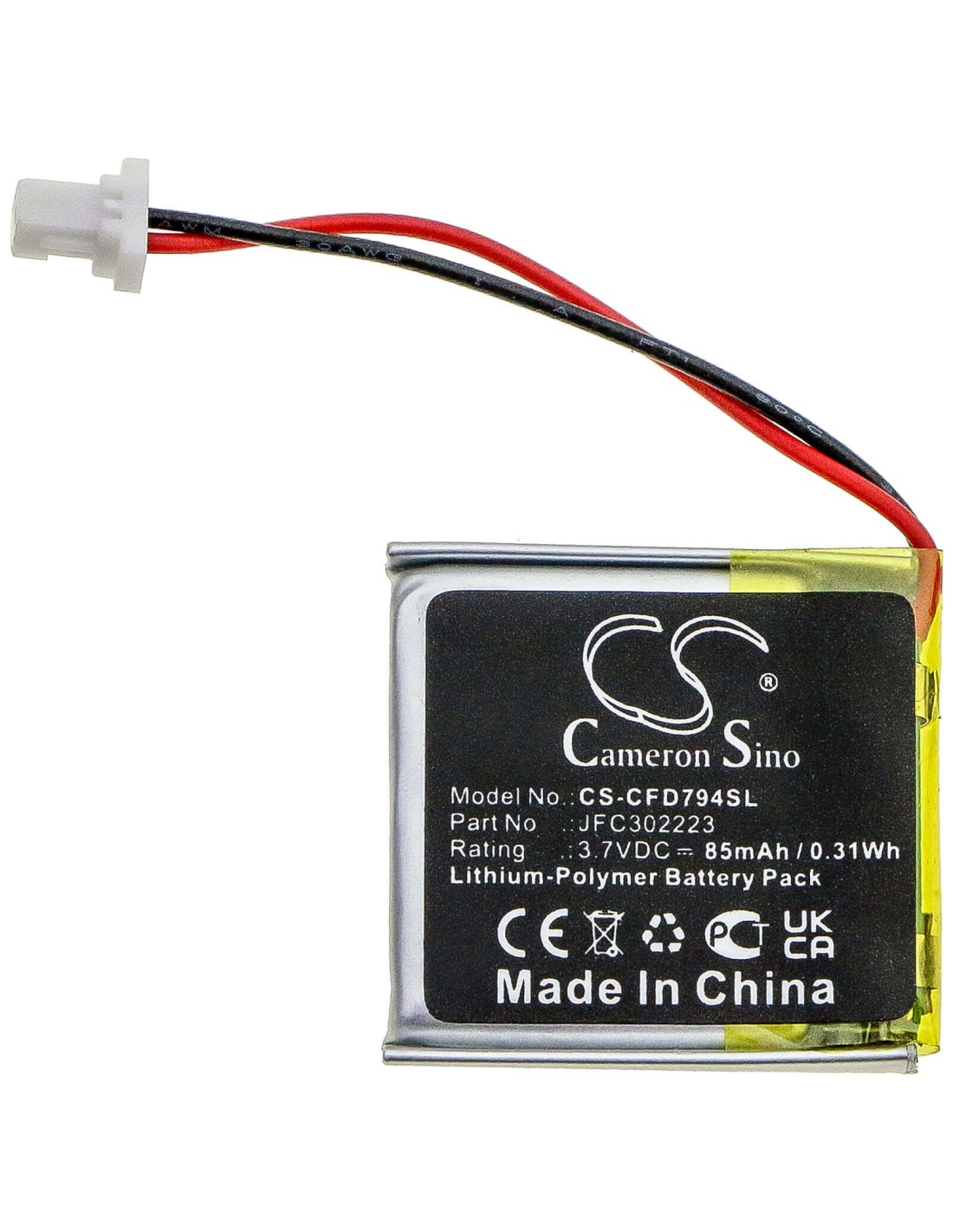 Battery for Clifford, 3706, 4706, 5706 3.7V, 85mAh - 0.31Wh