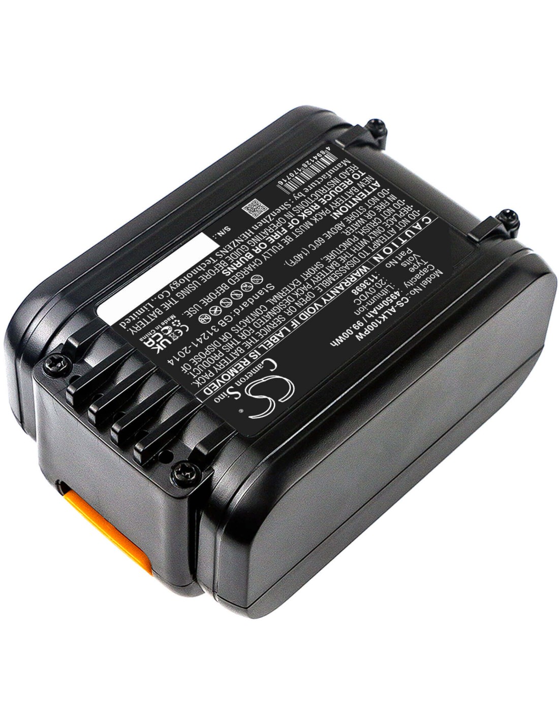 20.0V, Li-ion, 4950mAh, Battery fits Al-ko, Easy Flex 34.8 Li Lawnmower, Easy Flex Csa 2020, Easy Flex Csa 2020 Pole Pruner, 99.