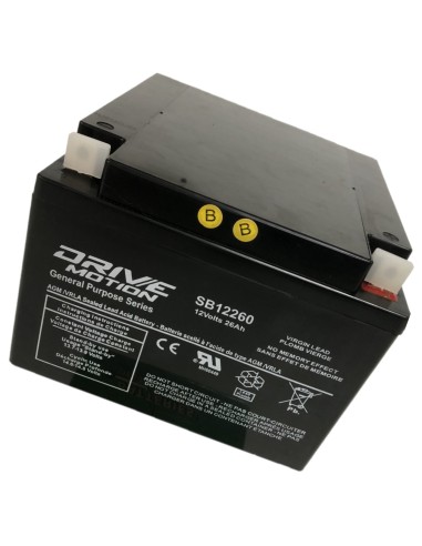 12 volt 26 amp hour AGM Scooter battery