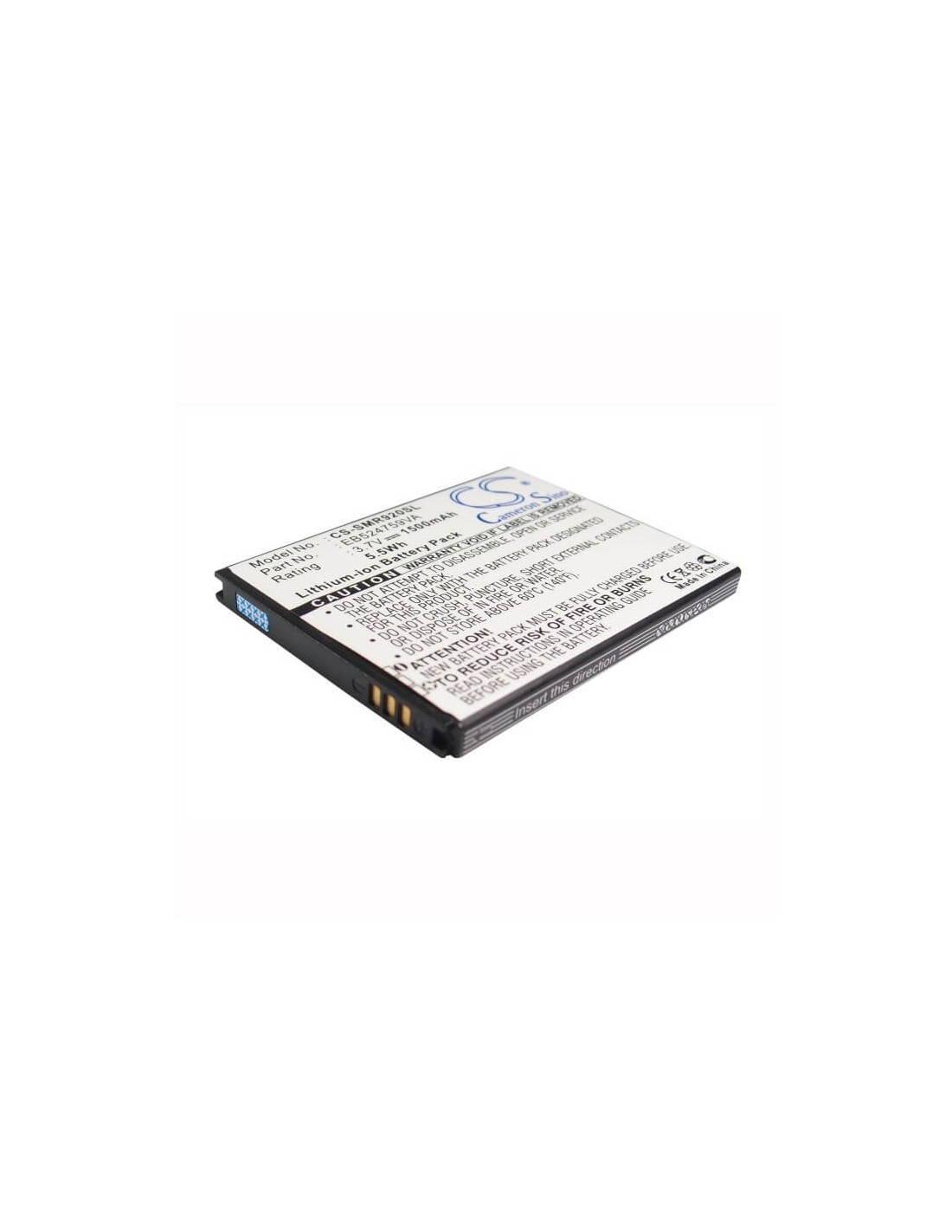 Battery for Samsung SCH-R920 3.7V, 2800mAh - 10.36Wh