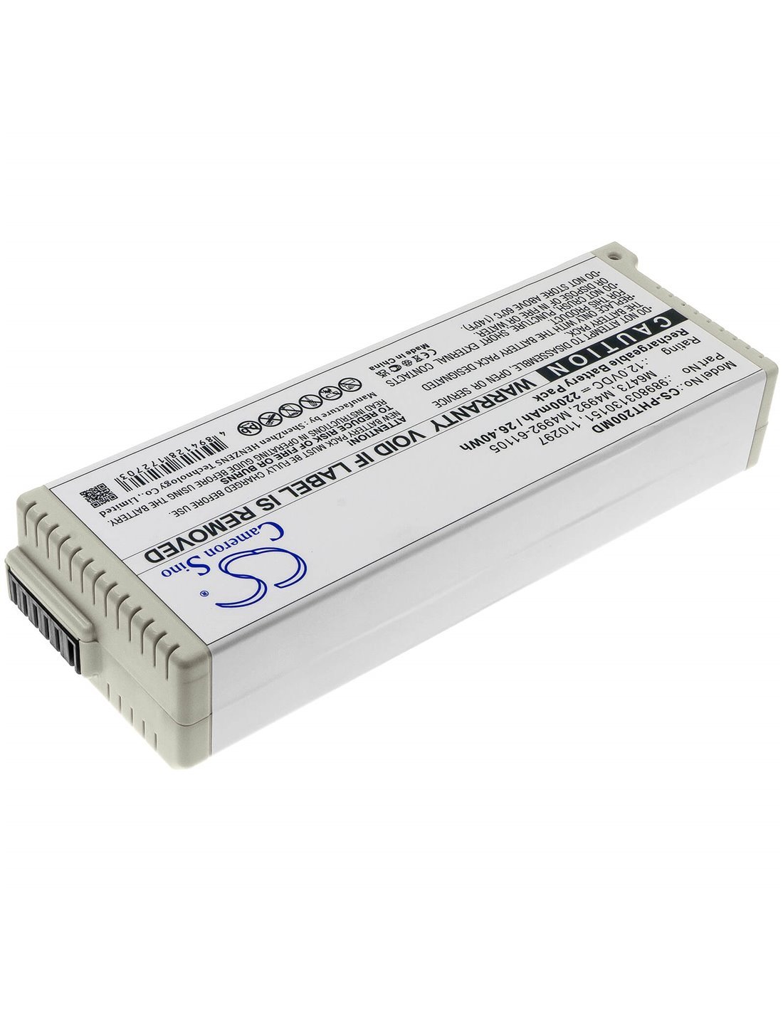 12.0V, 2200mAh, Sealed Lead Acid Battery fits Philips, Ecg Pagewriter Trim I, Pagewriter Trim 2, 26.40Wh