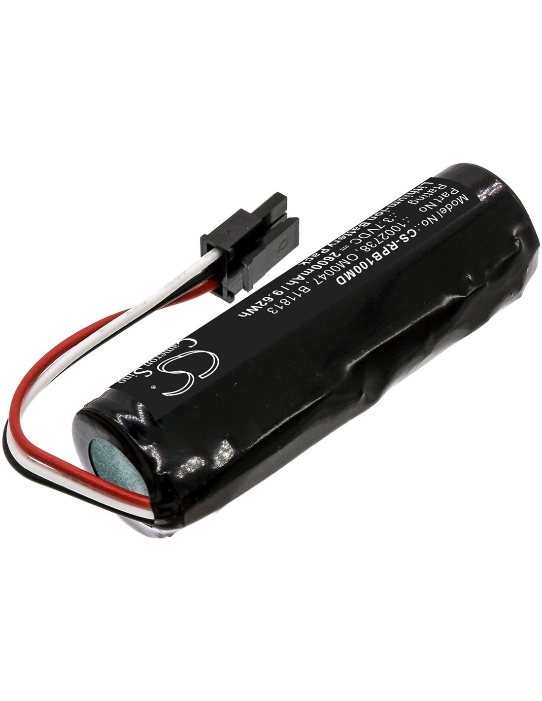3.7V, 2600mAh, Li-ion Battery fits Respironics, Bilichek Noninvasive Bilirubin, 9.62Wh