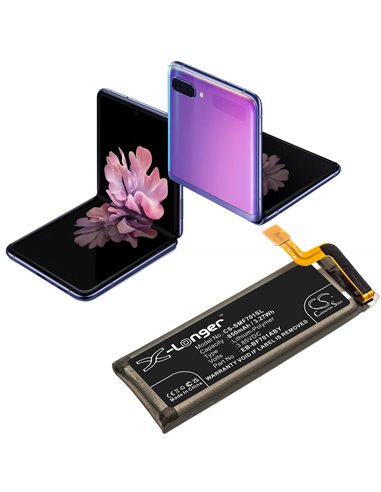 3.85V, 850mAh, Li-Polymer Battery fits Samsung, Galaxy Z Flip, Sm-f7000, Sm-f700f, 3.27Wh