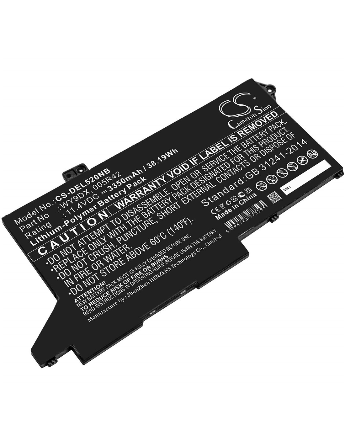 Dell, Latitude 5420, Latitude 5520 Replacement Battery shipped from Canada