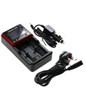 Mains Double Slot Charger for AA, AAA 18650 Charges NiMh & Lithium Ion Cells UK Plug