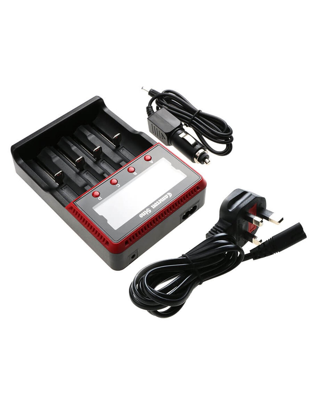 Mains Four Slot Charger for AA, AAA 18650 Charges NiMh & Lithium Ion Cells UK Plug