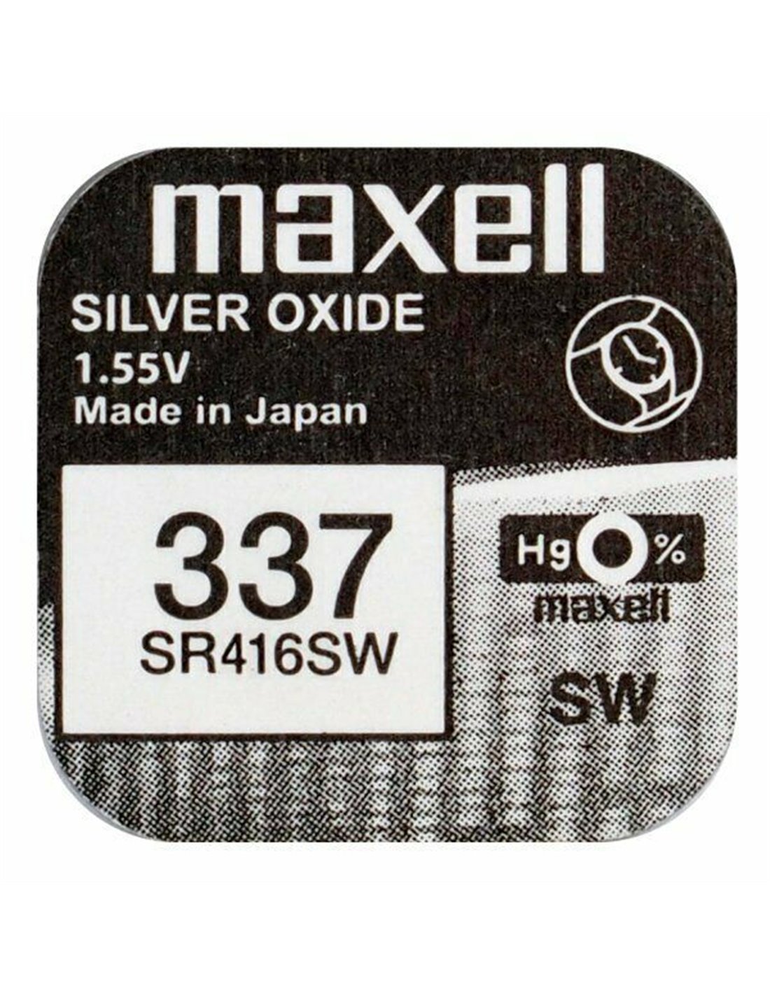 337 - SR416SW 1.55 Volt Silver Oxide Battery Replacement