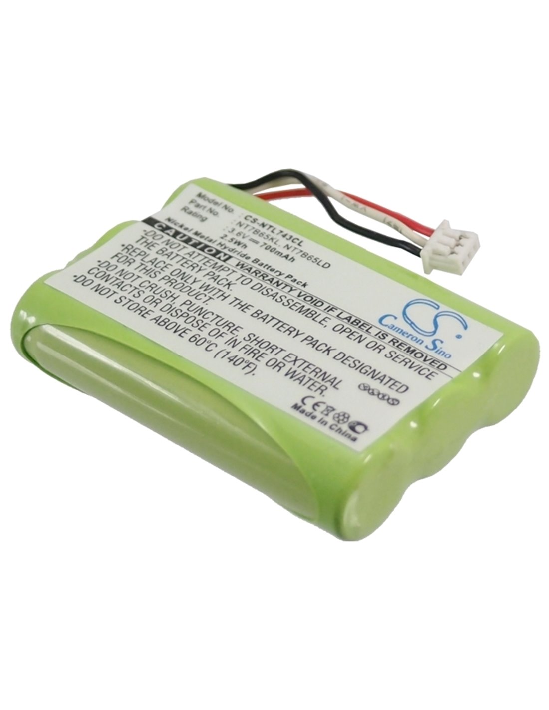 Battery for Spectralink, 7480, 7520, 7522, 7540, 3.6V, 700mAh - 2.52Wh