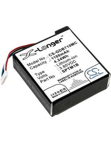 Battery for Gopro, Hero 7 Silver 3.85V, 1220mAh - 4.70Wh