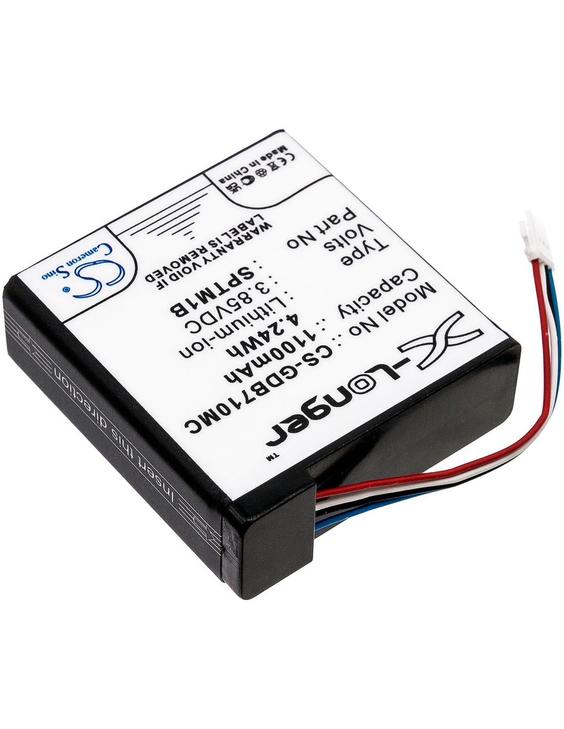 Battery for Gopro, Hero 7 Silver 3.85V, 1220mAh - 4.70Wh