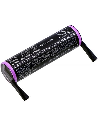 3.6V, Li-ion, 2400mAh, Battery fits Flymo, 9668616-01, Freestyler, 8.64Wh