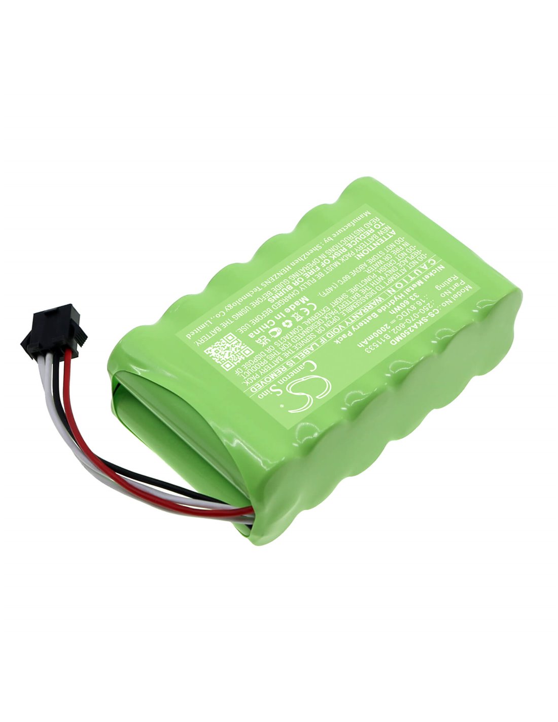 14.4V, Ni-MH, 2000mAh, Battery fits Zede, Single Micro Injection Pump, ZD-50C6, 28.80Wh