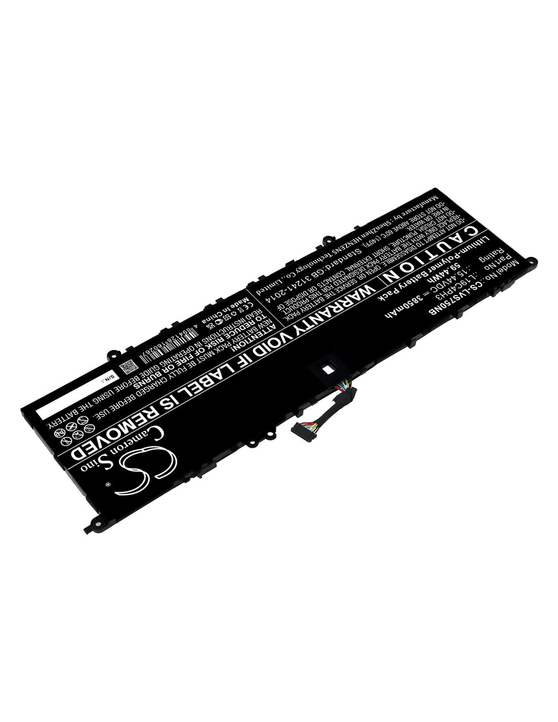 Battery for Lenovo, Yoga S750-14 Pro 15.44V, 3850mAh - 59.44Wh