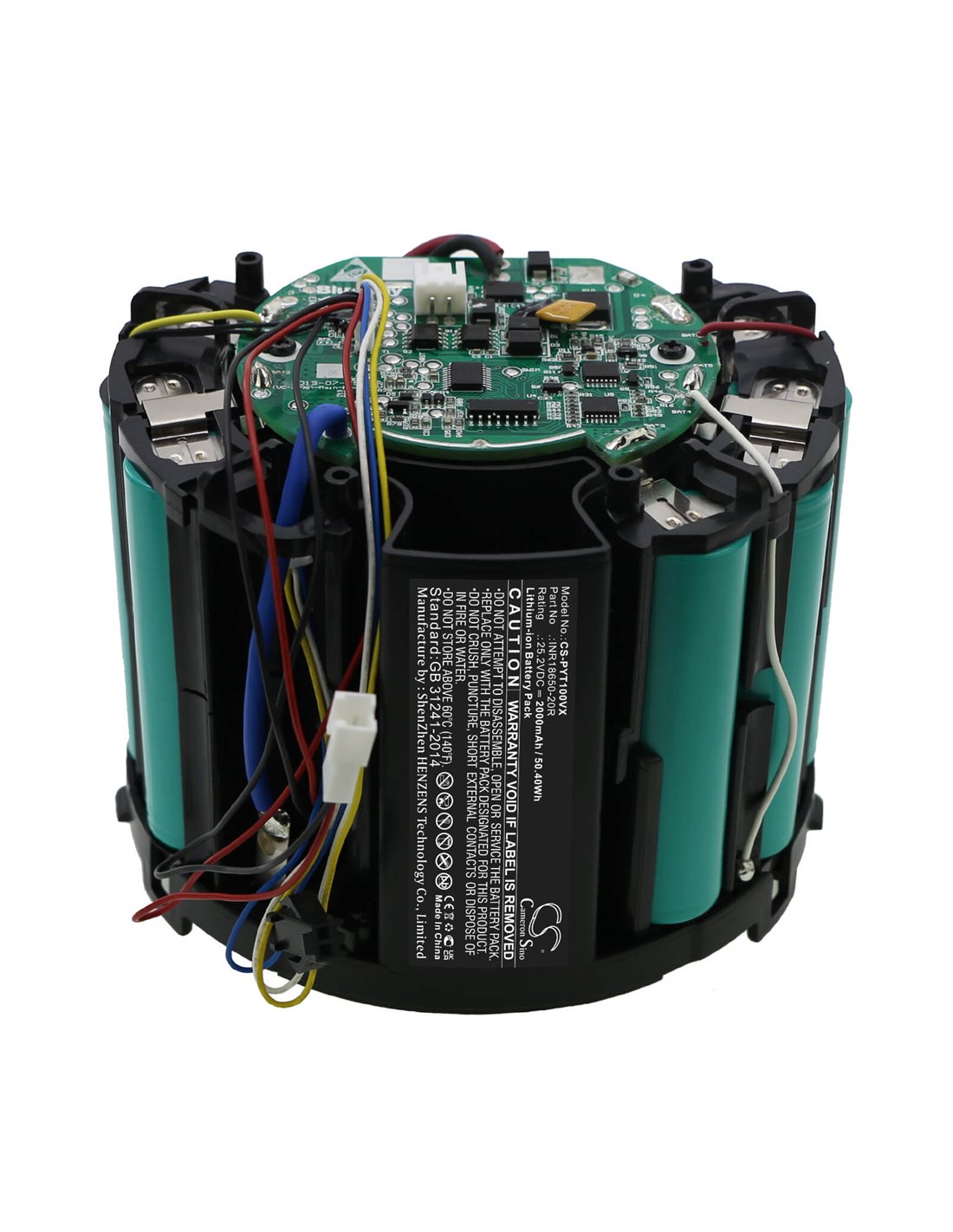 25.2V, Li-ion, 2000mAh, Battery fits PUPPYOO, T10 Mix, 50.40Wh