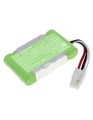 6.0V, Ni-MH, 2500mAh, Battery fits Siemens Sc7000 Patient Monitor, Sc9000 Patient Monitor, 15.00Wh