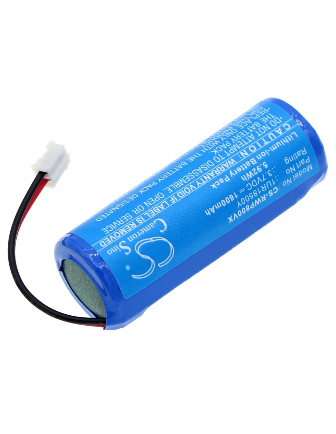 3.7V, Li-ion, 1600mAh, Battery fits Rowenta Ep8002, Ep8002c0/23 Wet & Dry Hair Rem, 5.92Wh