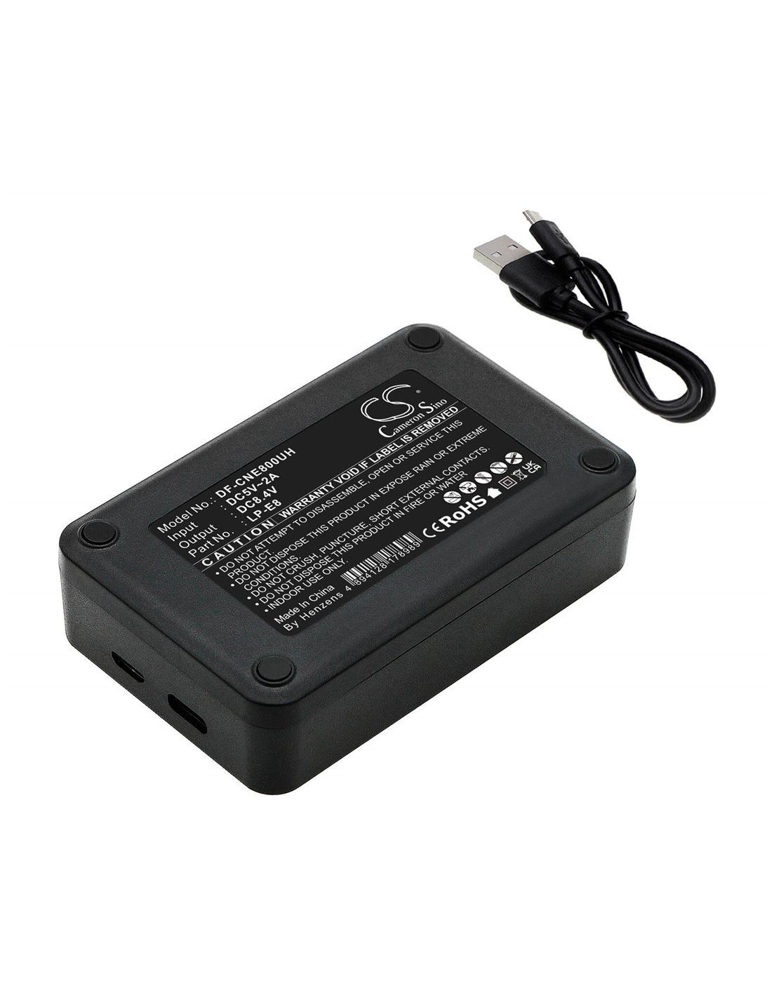 Dual battery charger to charge Lc-e8, Lc-e8c, Lc-e8e, Lp-e8