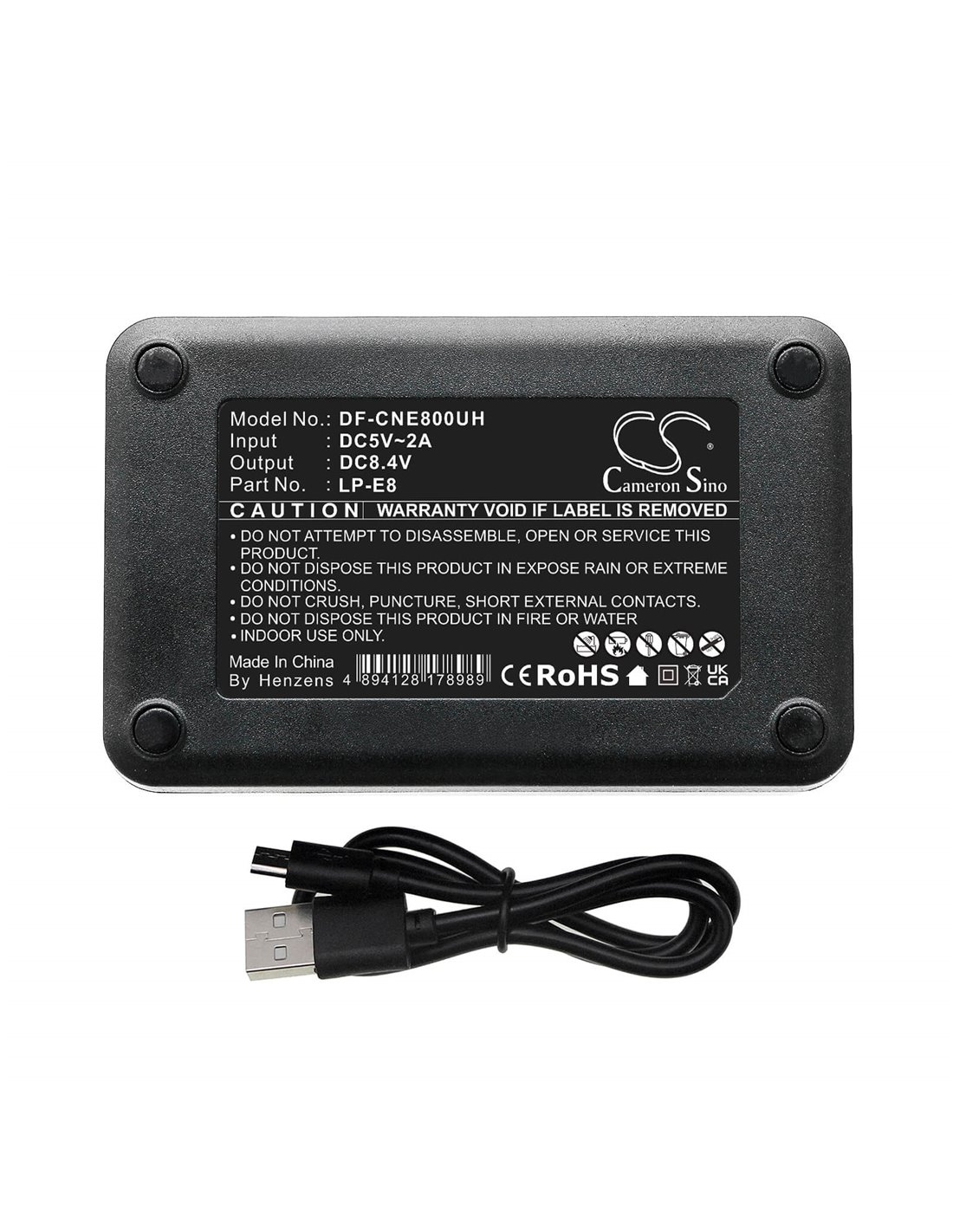 Dual battery charger to charge Lc-e8, Lc-e8c, Lc-e8e, Lp-e8