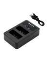 Dual charger for Canon Lp-e10 batteries