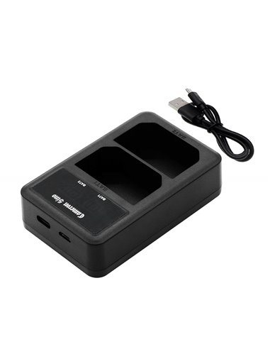 Dual charger fits Sony A7 Mark 3, A7r Mark 3, 