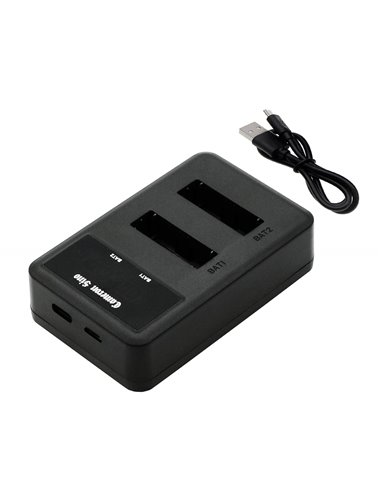 Dual slot charger for Sony Bc-csxb, Bc-dcy, Np-bx1, Np-by1 batteries