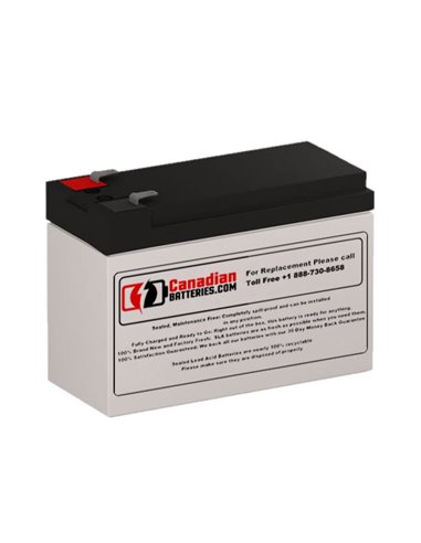 Battery for Powercom Black Knight Pro Bnt-500ap UPS, 1 x 12V, 7Ah - 84Wh