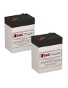 Batteries For Deltec Prb400 Ups, 2 X 6v, 4.5ah - 27wh
