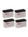 Batteries for Powerware Pw9130g1500r-xl2uau UPS, 4 x 12V, 9Ah - 108Wh