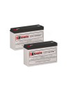 Batteries For Cyberpower Rb0690x2 Ups, 2 X 6v, 12ah - 72wh