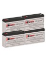 Batteries For Hp T1000 Ups, 4 X 6v, 12ah - 72wh