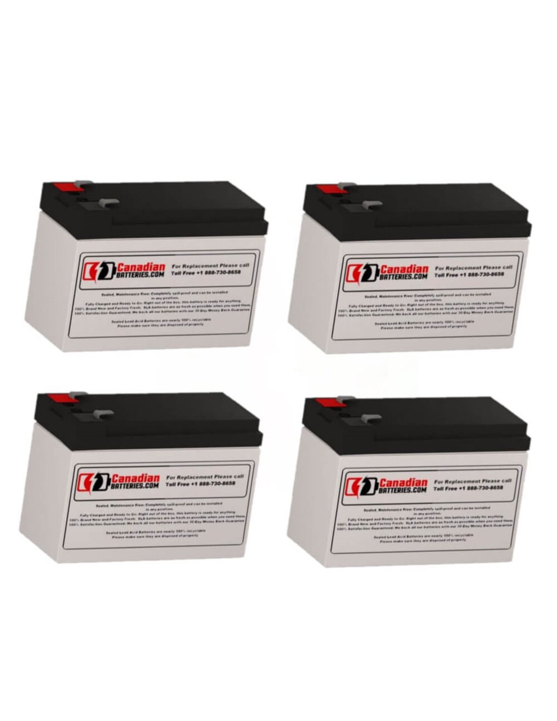 Batteries for Liebert Gxt2 2000rt120 UPS, 4 x 12V, 7Ah - 84Wh