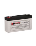 Battery for Intellipower La0865 UPS, 1 x 6V, 1.2Ah - 7.2Wh