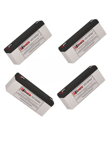 Batteries for Clary Corporation I500va UPS, 4 x 12V, 2.6Ah - 31.2Wh