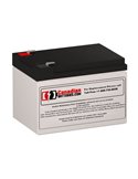 Battery for Powerware Bat-0496 UPS, 1 x 12V, 12Ah - 144Wh