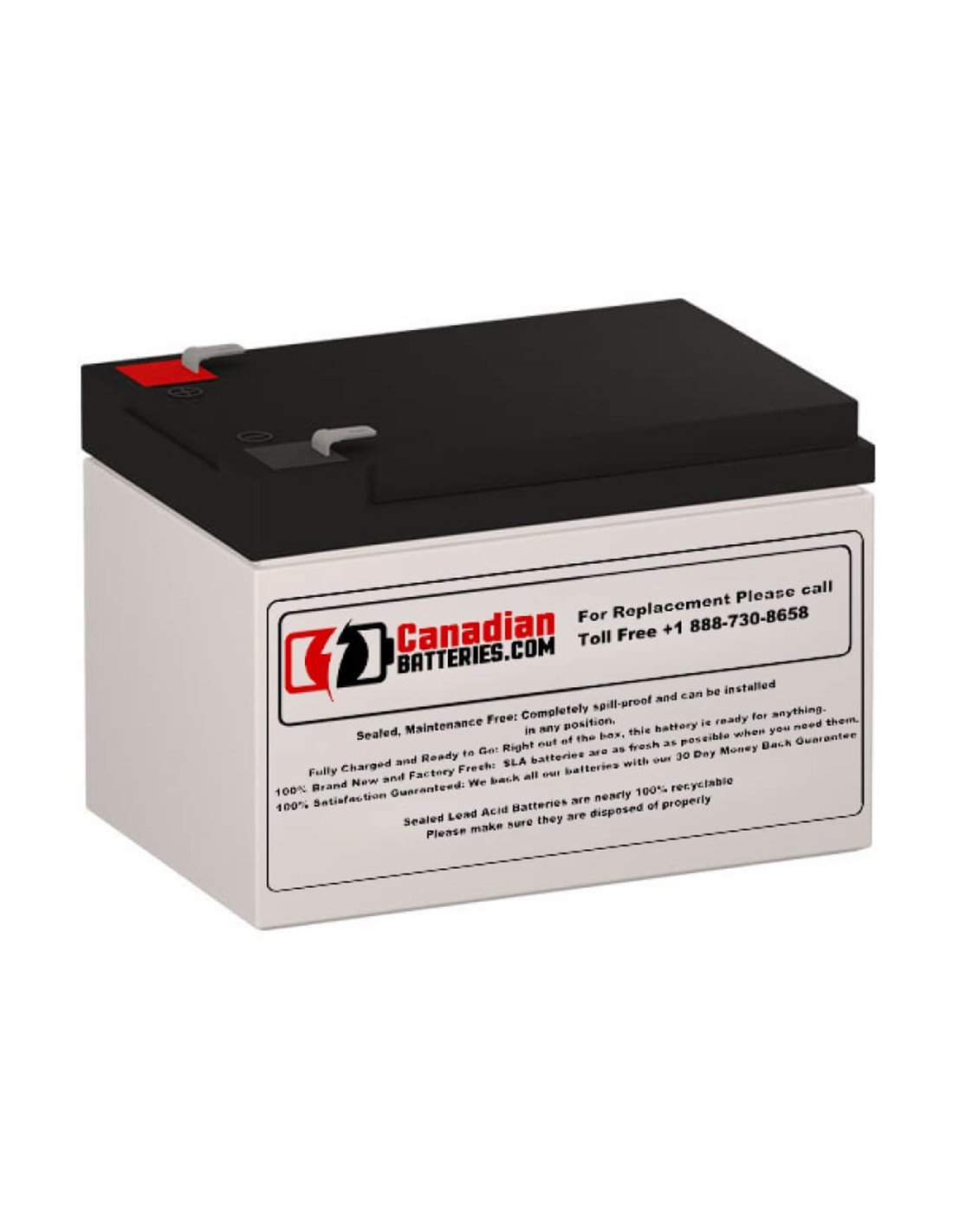 Battery for Powerware Bat-0496 UPS, 1 x 12V, 12Ah - 144Wh